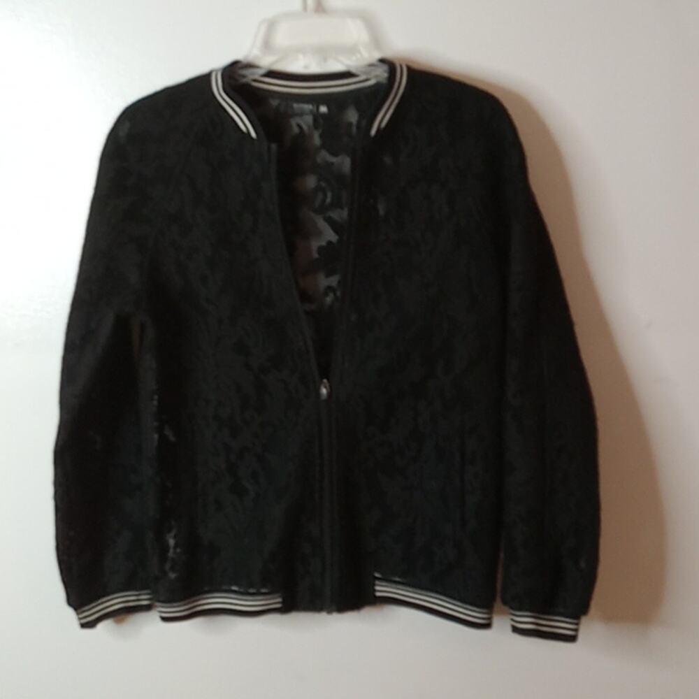 TITIKA women's size Medium black lace jacket. Chic, Gothic, Cool